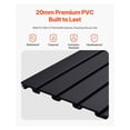 thumbnail image 3 of Slat Wall Paneling 8x4 ft, PVC Garage Slatwall, 32 sq ft Black Modular Wall Panels - Garage Storage & Organization, Workshop, Retail Display, 3 of 9