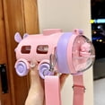 thumbnail image 4 of Huanglei Bus Shaped Portable Water Cup With Shoulder Strap Cute Bus Shaped Water Bottle Detachable Cup With Straw 360 ° Leak Proof And Drop Proof Water Bottle, 4 of 8
