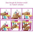 thumbnail image 4 of Barbie Doll Playset, Hatch & Gather Egg Farm with Animals, Coop, Dough, Mold, Kids Toys, 4 of 7