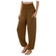 thumbnail image 1 of WILLBEST Pantalones Casuales para Mujer, Cintura Alta Elástica, Pierna Ancha, Ropa Informal Cómoda y de Moda para Actividades Diarias y Ocio. Extra Grande, 1 of 3