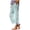 Blue-1, variant on Womens Floral Print Wide Leg Capri Pants High Waist Casual Drawstring Relaxed Palazzo Beach Summer Trendy with Pockets