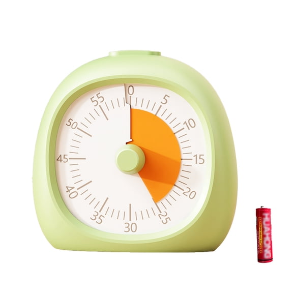 60 Minute Visual Timer for Kid, Magnetic Back Silent Countdown Timer for Teaching, Time Management Tool for Study Classroom Office Kitchen Cooking