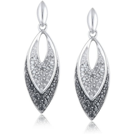 1/3 Carat T.W. Diamond Sterling Silver Earrings