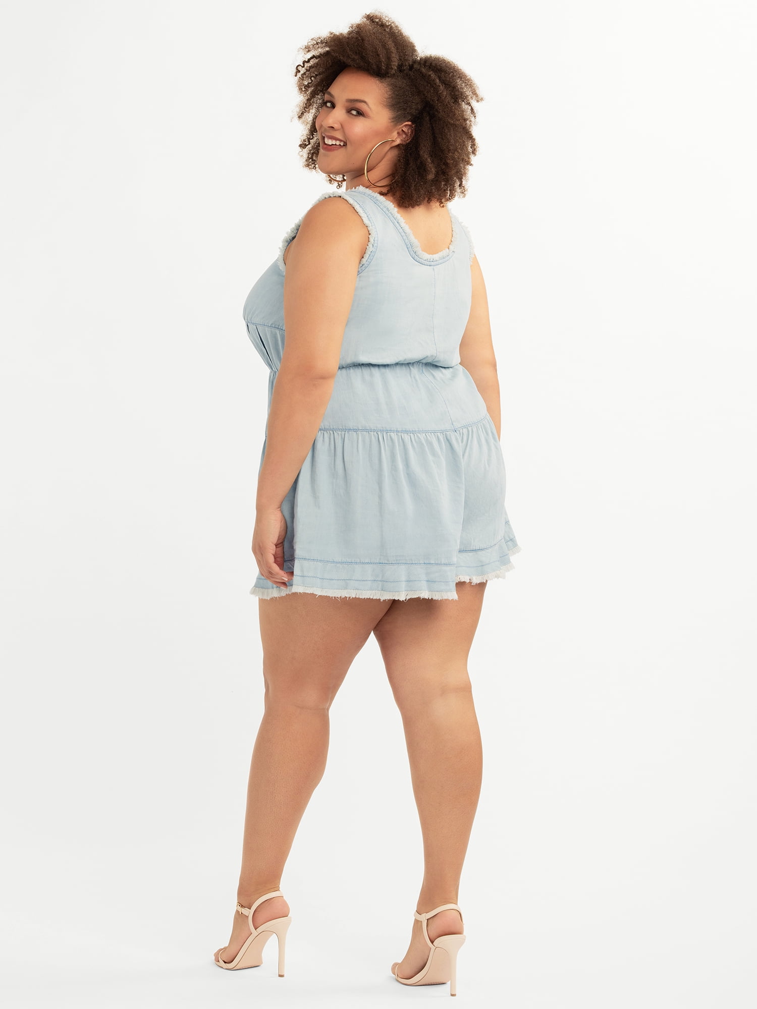 Jessica Simpson Women's Plus Harlee Romper, Sizes 0X-4X