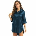 thumbnail image 3 of Women's Sexy Nightdress Sleepwear Nightgown Sleep Shirt Pajama Lingerie Lady, 3 of 8