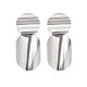 thumbnail image 1 of Qarigey 1 par de pendientes de elipse redondos simples para mujer, pendientes exagerados de aleación para chica, pendientes bohemios Vintage Ropa, zapatos y accesorios Miscelánea plata, 1 of 3