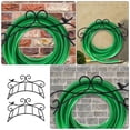thumbnail image 3 of HORIALENCE 2Pcs Black Garden Hose Holder Rack Wall Mounted with Cold Resistant and Sun Proof Features, 3 of 8