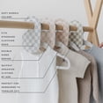 thumbnail image 4 of 3 Sprouts Baby Closet Dividers (Newborn to 24 Months) – Set of 8 - Checkerboard, 4 of 9