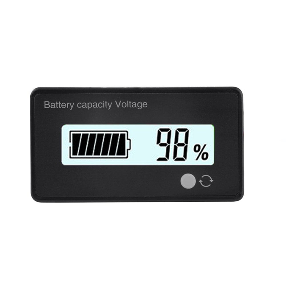 LCD Car Digital Capacity Indicator Voltmeter Battery Tester Lead-acid Monitor