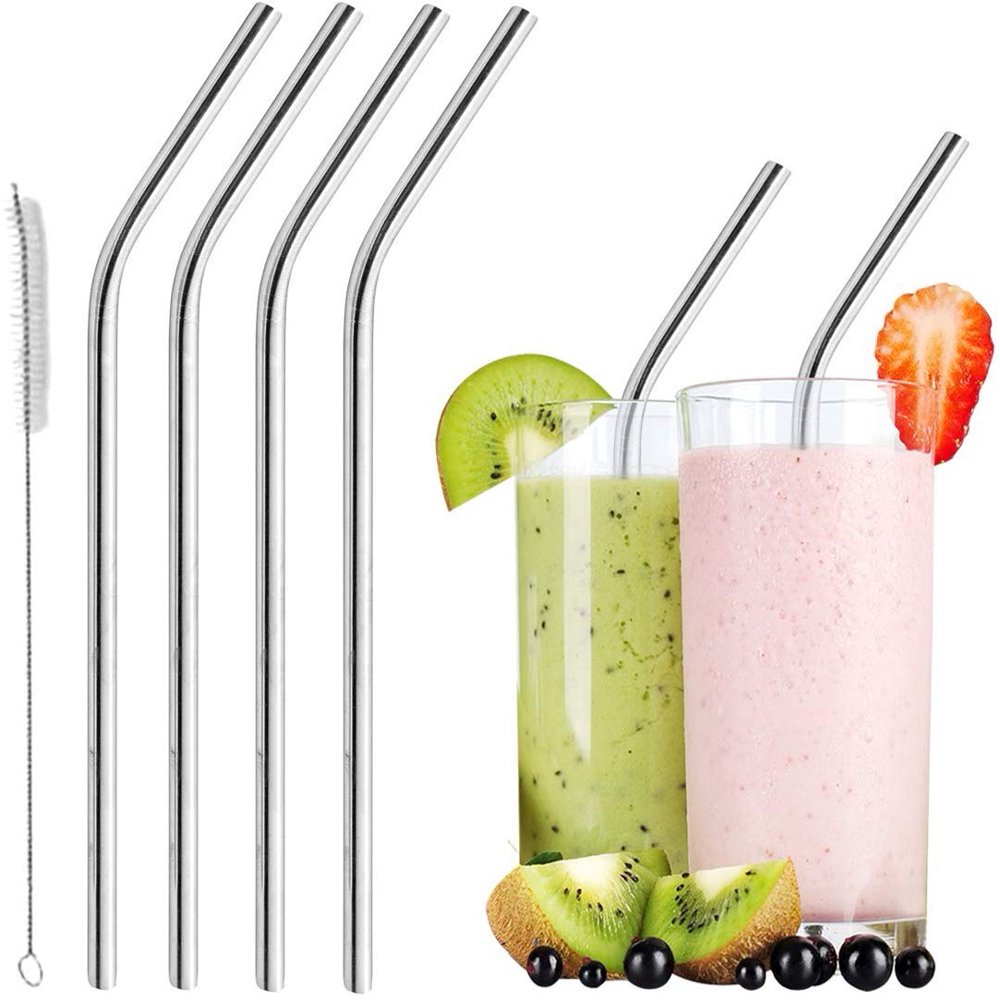 Reusable Smoothie Straws Stainless Steel WIDE for Thick Drinks