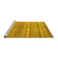 thumbnail image 2 of Ahgly Company Machine Washable Indoor Round Southwestern Yellow Country Area Rugs, 5' Round, 2 of 4