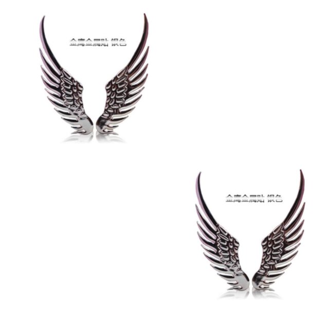 Baohd Easy To Install Car Stickers Personalized And Non-fading Cool Style Car Accessories Car Decoration silver 2Set