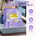 thumbnail image 4 of DAKIMOE Clear Backpack Heavy Duty Stadium Approved PVC Transparent Backpacks for Adults School Travel, 4 of 6