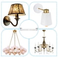 thumbnail image 7 of Uxcell 105mm (4.1") Universal Light Fixture Mounting Bracket Kit, 2 Set Light Crossbar Ceiling Light Plate with Screw for Wall Light Ceiling Light Pendant Chandelier, 7 of 7