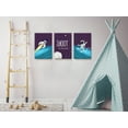 thumbnail image 2 of Awkward Styles Space Canvas Print Art Spaceman Art Nursery Room Wall Art Kids Room Decor Shoot for the Moon Quotes for Kids Art Set of 3 Newborn Baby Room Wall Decor Space Wallpapers Made in USA, 2 of 4