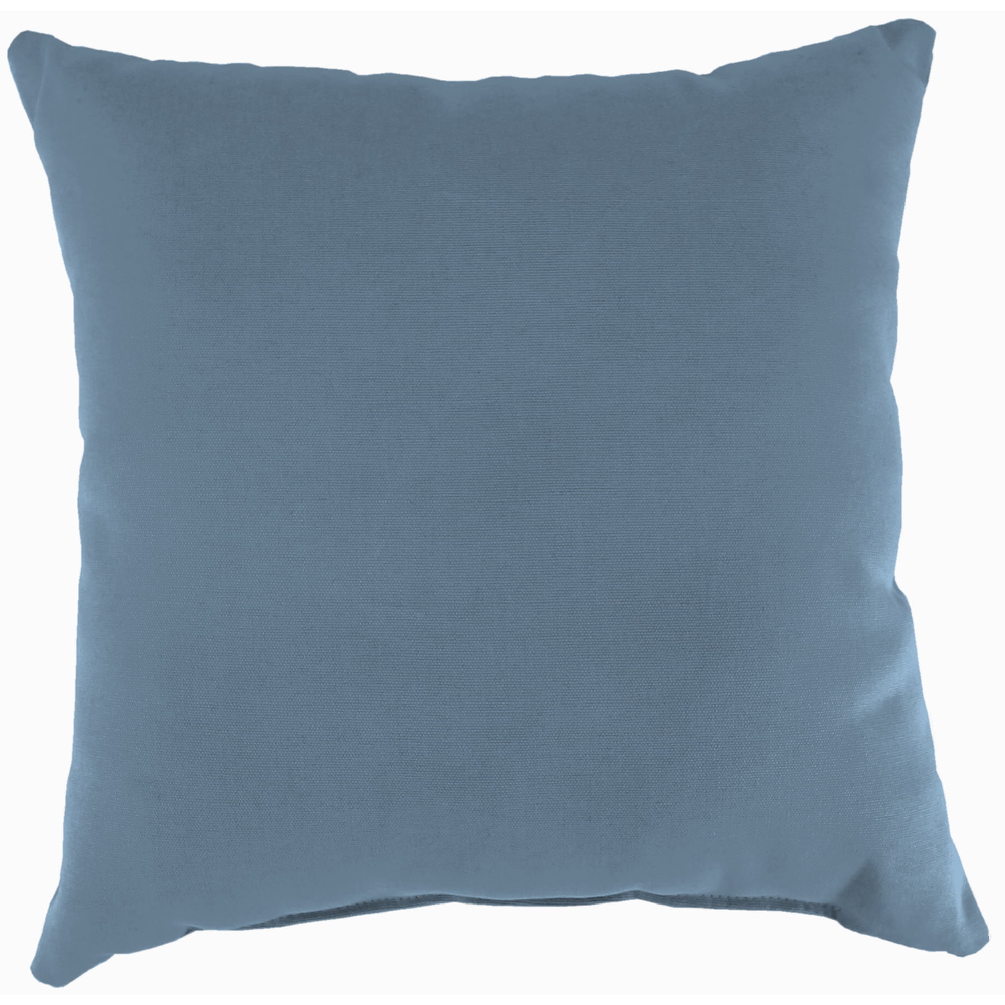Jordan Manufacturing Sunbrella 16" x 16" Spectrum Denim Blue Solid Square Outdoor Throw Pillow (2 Pack)