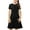 Black, variant on JoyHoop Little Girls Twirly Skater Dress for School Party Summer A-Line