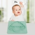 thumbnail image 3 of Baby Divided Suction Plate, Animal Shape, Easy To Clean, Fits Most High Chair Trays, 3 of 8