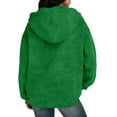 thumbnail image 6 of Otntypg Full Zip Up Hoodies for Women Acid Wash Oversized Sweatshirt Fall Spring Fashion Long Sleeve Drawstring Hooded Pullover Outwear Jacket Cute Y2k Winter Outfit Clothes with Pockets Green M, 6 of 9