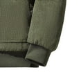 thumbnail image 4 of ZCFZJW Mens Winter Sherpa Fleece Lined Jackets Warm Corduroy Velvet Thickened Long Sleeve Lapel Oversized Coat Outwear with Pockets Army Green XXXXL, 4 of 7