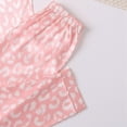 thumbnail image 6 of Uccdo 2Pcs Little Girls Satin Silk Pajama Set, Big Girls Summer Clothes Crop Tops+Pants Sleepwear, 7-12T, 6 of 6