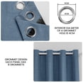 thumbnail image 2 of JIATER Blackout Curtains,52 x 72 inch Blackout Curtains Set of 2 for Bedroom Living Room,Thermal Insulated Room Darkening Drapes with Grommet,Blue, 2 of 6