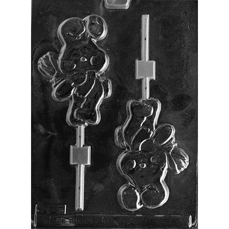 

Candyland Crafts BUNNY HOLDING FLOWER Chocolate Candy Soap Mold Combo | Food Safe Plastic Durable and Reusable Chocolate Making Mold - E138 - (7 Pack)