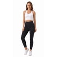 thumbnail image 2 of Women's High Waisted Yoga Leggings, Buttercore Ruched V-Back Tummy Control Workout Pants, 2 of 8