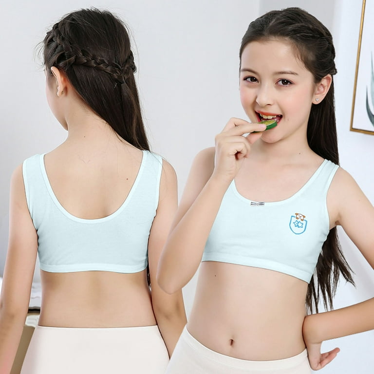 Leesechin Sports Bras for Women Kids Girls Underwear Foam Brassiere Vest  Children Underclothes Undies Clothes on Clearance 