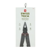 Swiss Tech Praktisch Aus-8 Steel 17-in-1 Folding Multi Tool with Leather Sheath, Multi-Function