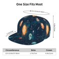 thumbnail image 4 of Hirioo Solar System And Planets for Baseball Cap Men Cap Flat Brim for Men Women Teens Adjustable Baseball Cap, 4 of 7