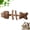 Brown -1pcs, variant on Fish Bone Shape Cat Chew Stick, Natural Silvervine & Catnip Dental Toy, Cat Teeth Cleaning Chew for Kittens Adult Cats, Interactive Play & Hairball Control