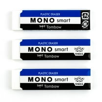 Tombow 72477 MONO Smart Eraser, 3-Pack. Ultra-Slim Plastic Eraser Perfect for Precision Erasing