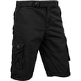thumbnail image 2 of Ma Croix Men's Premium Utility Loose Fit Twill Cargo Shorts with Belt, 2 of 3
