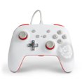 thumbnail image 1 of Manette câblée améliorée PowerA pour Nintendo Switch, Mario Blanche, 1 of 8