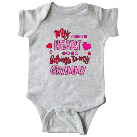 

Inktastic My Heart Belongs to my Grammy Gift Baby Boy or Baby Girl Bodysuit