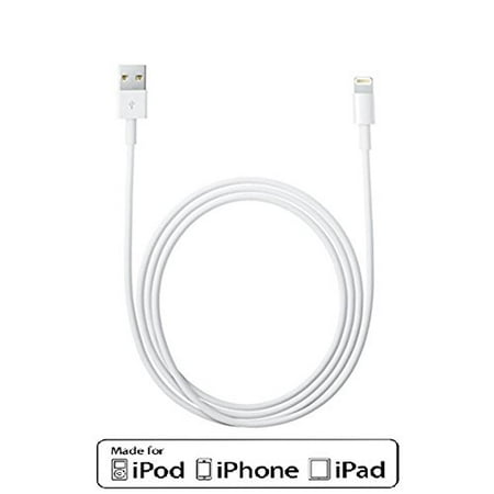 Lightning 8-Pin Cable, White 10ft Lightning to USB Charger Sync and Charging compatible with iPhone 7/6/6s/5/5S/5C, iPad Mini 1/2/3, iPad 4, iPad Air 1/2 - 3 (Best Iphone 4 Charger Cable)