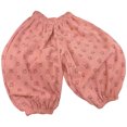thumbnail image 5 of Pandaie Toddler Boys Girls Corduroy Pants Soft Ribbed Loose Pull on Trousers Kids Elastic Waist Bubble Baggy Joggers Sweatpants Pink 2-3T, 5 of 6