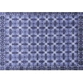thumbnail image 1 of Ahgly Company Machine Washable Indoor Rectangle Abstract Blue Modern Area Rugs, 5' x 7', 1 of 4