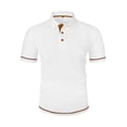 thumbnail image 1 of pstuiky camisetas de manga corta para hombre, Blusa deportiva informal de color liso para hombre, holgada, de manga corta y cuello redondo camisas casuales para hombre l, 1 of 5