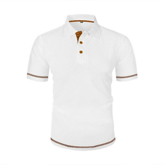 pstuiky camisetas de manga corta para hombre, Blusa deportiva informal de color liso para hombre, holgada, de manga corta y cuello redondo camisas casuales para hombre l
