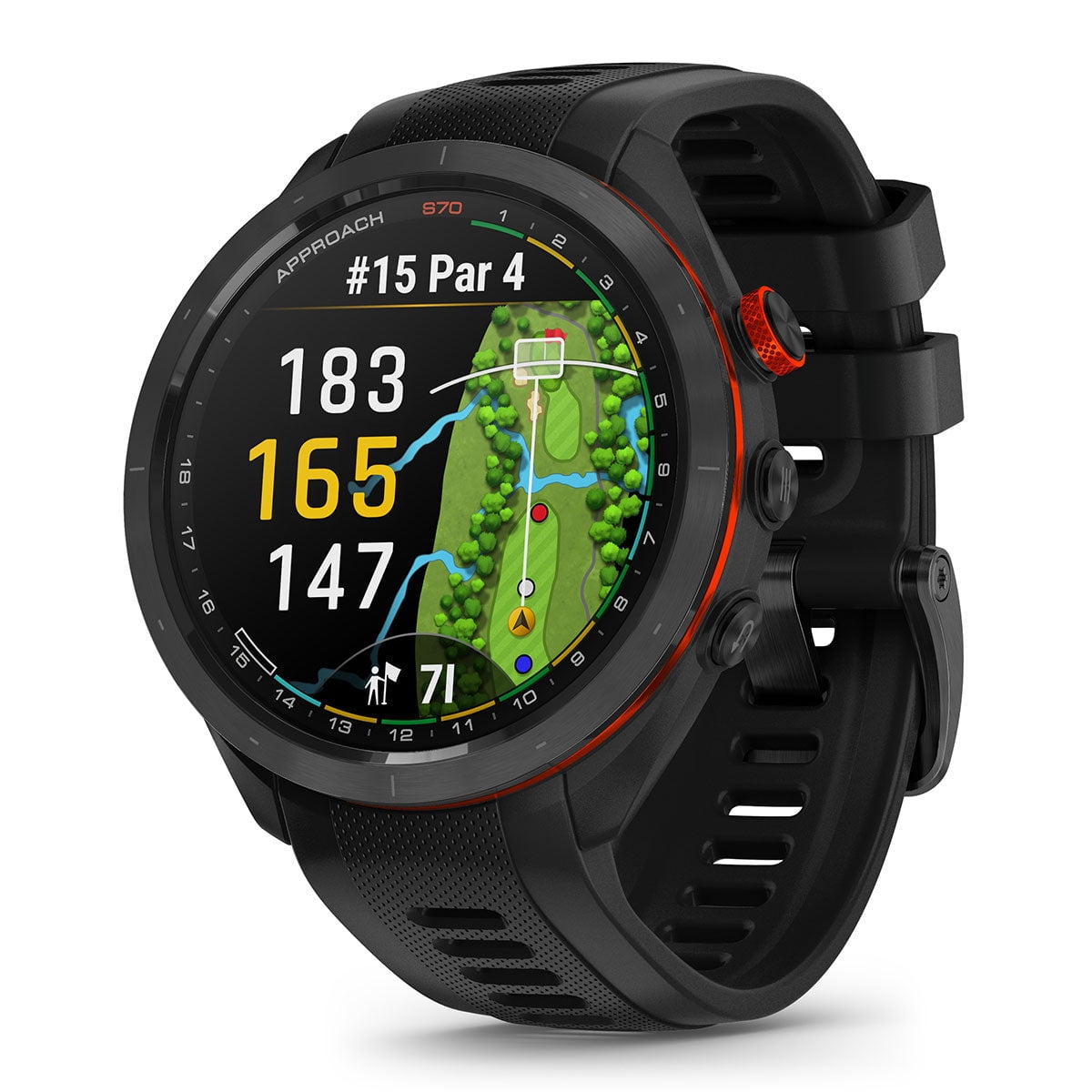 Garmin Approach S70 GPS 1.4" Black case with Black Ceramic Band Smart Watch