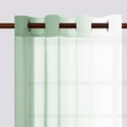 thumbnail image 6 of XWZO Green Sheer Curtains Set of 2, Gradient Semi Sheer for Living Room Bedroom Cafe Windows, 52 x 96 Inch Length, Sage Green, 6 of 9
