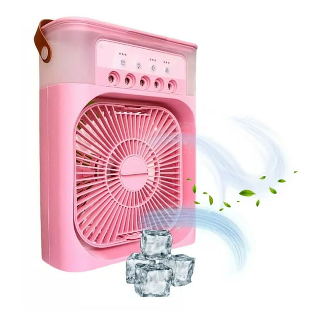 Ventilador de Escritorio Importacion Y Humidificador Rosa Impotacion