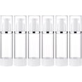thumbnail image 5 of 6Pack 80ml Airless Pump Bottles Vacuum Cosmetic Travel Container Refillable Cosmetic Bottles for Lotion Shampoo, 5 of 9