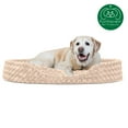 thumbnail image 4 of FurHaven Pet Products Ultra Plush Oval Pet Bed for Dogs & Cats - Cream, Jumbo, 4 of 9