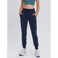 thumbnail image 4 of Pantalones de Yoga de Cintura Alta para Mujer con Puños Ajustables con Cordón y Bolsillos, Ideales para Correr o Hacer Ejercicio. Azul Medianoche XL, 4 of 7