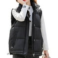 thumbnail image 1 of LinYooLi Gilet Matelassé pour Femmes Sans Manches Col Montant d'Hiver Veste 2022, 1 of 5