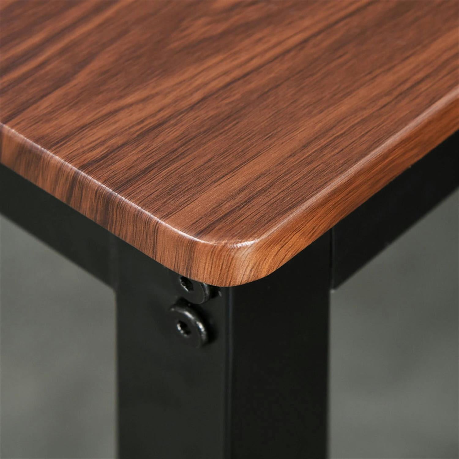 Demi Bonn 4 Piece Dining Table Set for Small Spaces,dustrial Kitchen Table and Chairs for 4 Dining Room Set with Bench, 2 Chairs, Brown