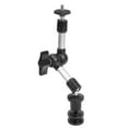 thumbnail image 1 of 7in Universal Arm, 360° Adjustable Flexible Camera Mount 1/4in Screw Easy To Install With Adapter For Photography Equipment 7in Silver, 1 of 8